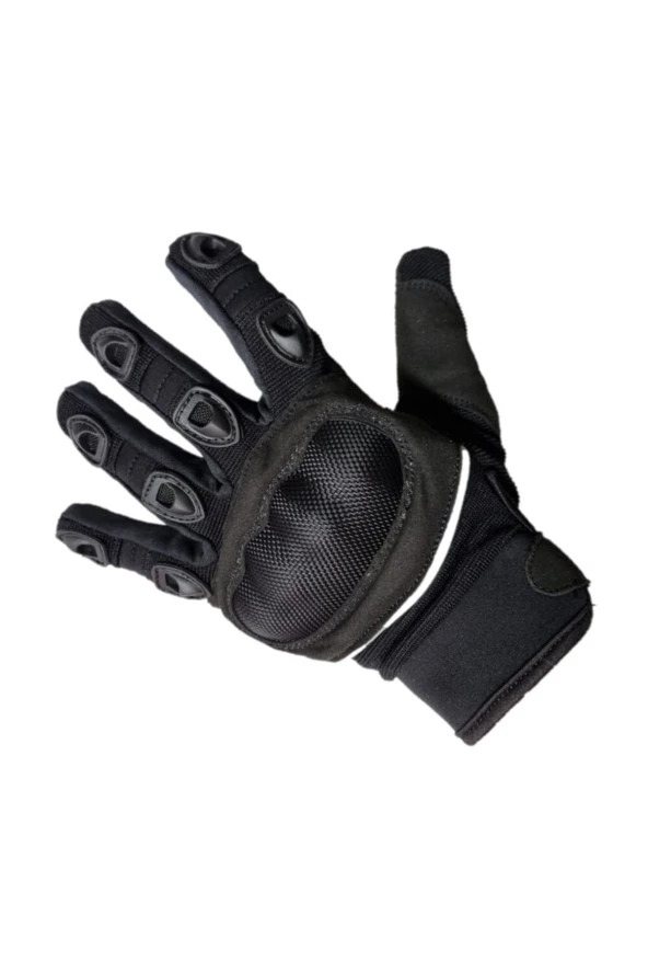 Cycloone Motorsiklet Eldiveni Full Koruma ( Siyah ) - 3