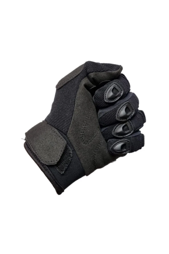 Cycloone Motorsiklet Eldiveni Full Koruma ( Siyah ) - 4