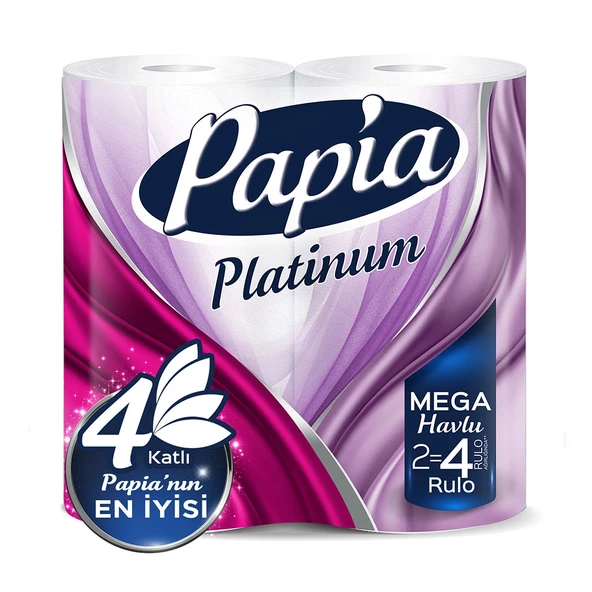 Papia Platinum 2=4 Jumbo Kağıt Havlu