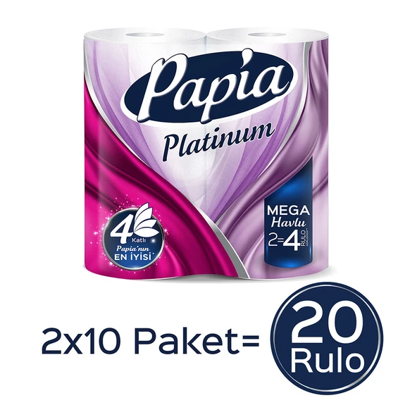 Papia Platinum 2=4 Jumbo Kağıt Havlu - 2