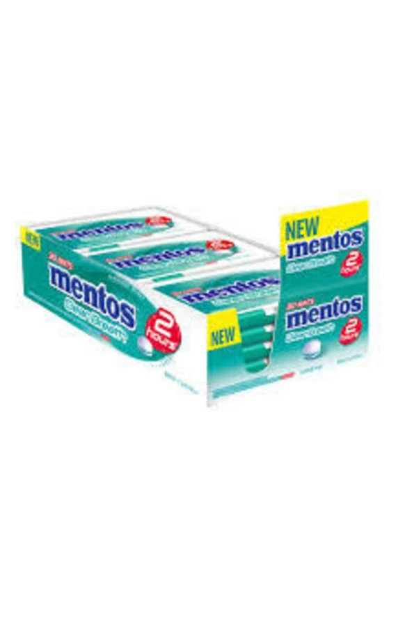Mentos Clean Breath Yoğun Nane Şekersiz Şekerleme 12 Adet X 21 Gram - Resim 2