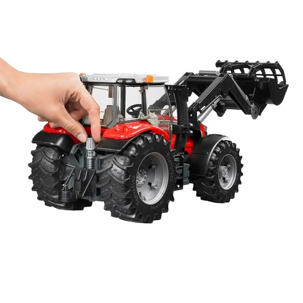 Bruder Massey Ferguson 7624 Kepçeli Traktör Oyuncak - 8