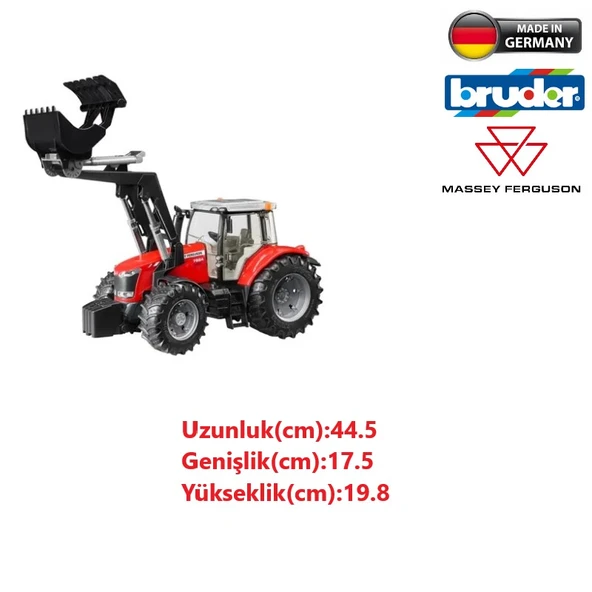 Bruder Massey Ferguson 7624 Kepçeli Traktör Oyuncak - 2
