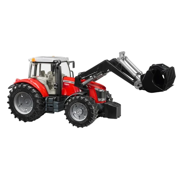 Bruder Massey Ferguson 7624 Kepçeli Traktör Oyuncak - 5