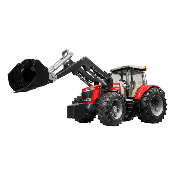 Bruder Massey Ferguson 7624 Kepçeli Traktör Oyuncak - 4