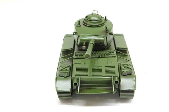 T.Concept Dekoratif Eskitme Metal Tank Yeşil - 3