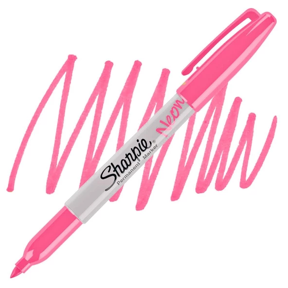 Sharpie Fine Permanent Markör Neon - Resim 2