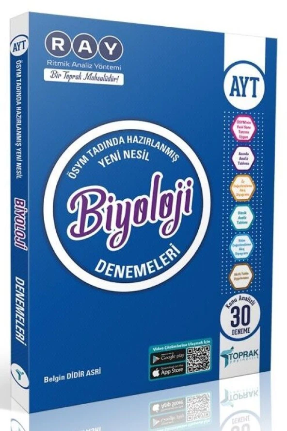 Toprak Yayıncılık AYT Biyoloji 30 Deneme