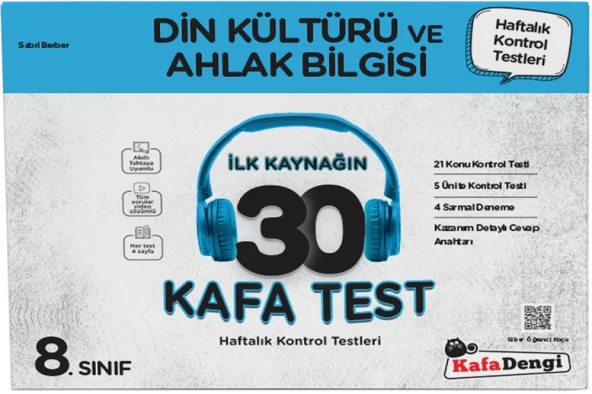 Kafa Dengi 8. Sınıf Din Kültürü ve Ahlak Bilgisi 30 Kafa Test