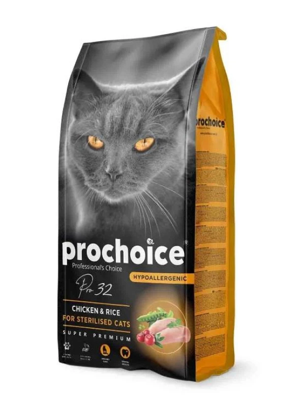 ProChoice Pro32 Chicken Rice Kısırlaştırılmış Kedi Maması 15 kg - 2
