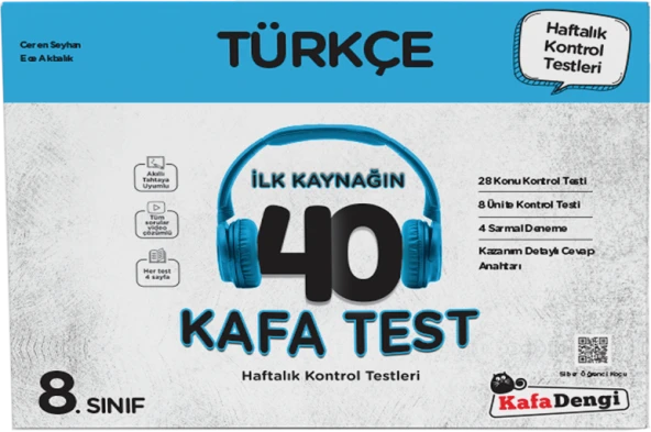 Kafa Dengi 8.Sınıf Türkçe 40 Kafa Test