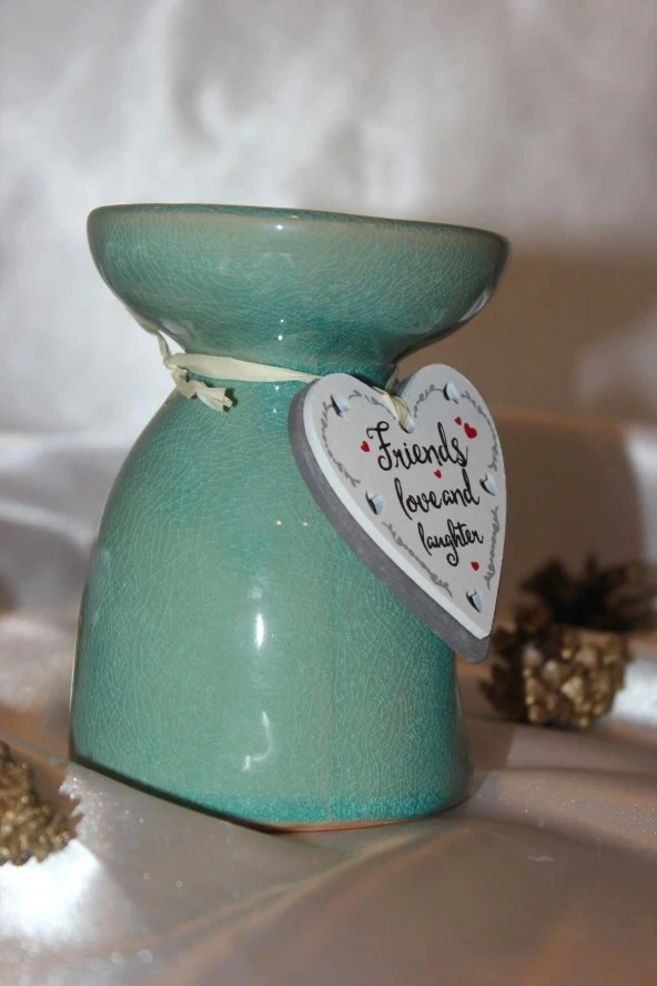 Buhardanlık Doğa Yapraklı Buhurdanlık Seramik Buhur Hediyeli - 3