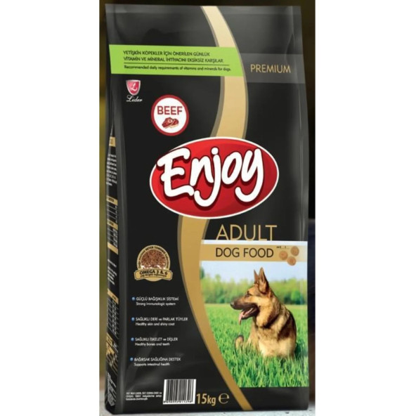 Enjoy Biftekli Yetişkin Köpek Maması 15 kg