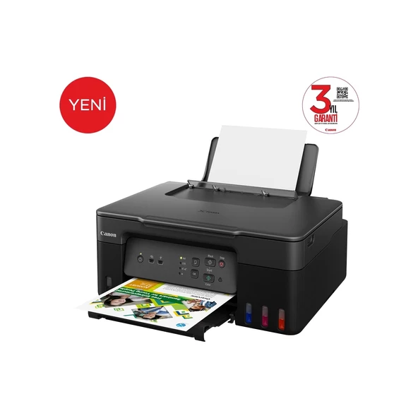 Canon G3430 Wi-Fi + Tarayıcı + Fotokopi Renkli Çok Fonksiyonlu Tanklı Mürekkep Püskürtmeli Yazıcı (Canon Eurasia Garanti - Resim 2