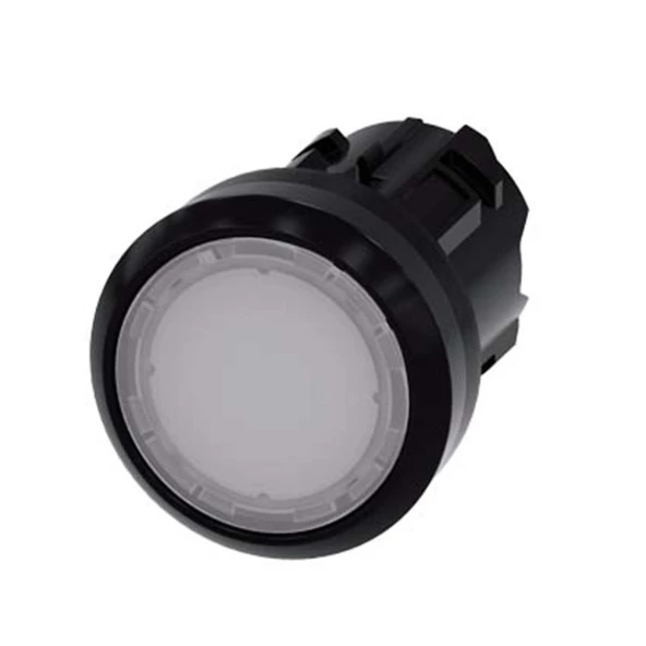 Siemens,22mm Plastik Işıkl. Beyaz Buton Kafası-3SU1001-0AB60-0AA0