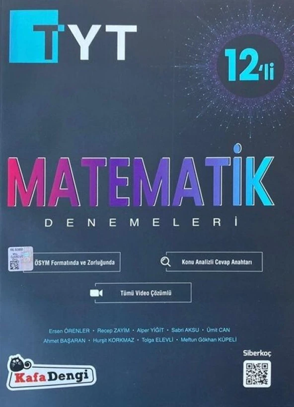 Kafa Dengi Yayınları TYT Matematik 12 li Branş Denemesi