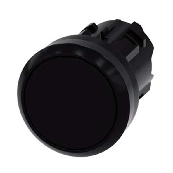 Siemens,22mm Plastik Siyah Yaylı Buton Kafası,3SU1000-0AB10-0AA0