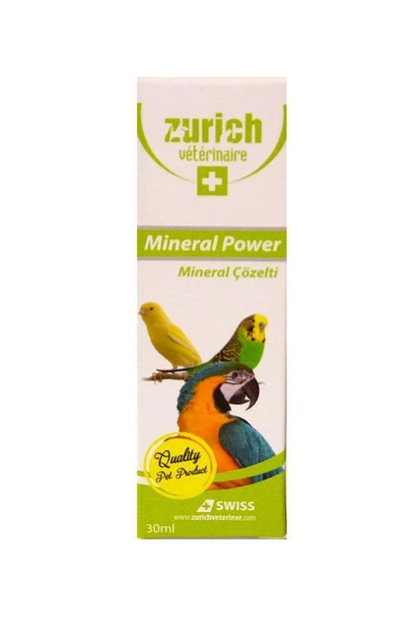 Zurich Veterinaire Kuş Mineral Çözelti 30 Ml