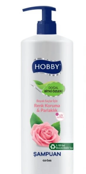 Hobby Gül Özlü Şampuan Boyalı Saçlar İçin Renk Koruma 1000 ML