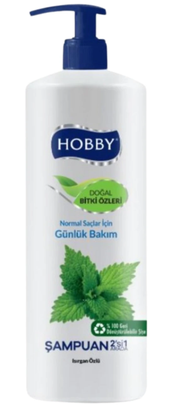 Hobby Isırgan Özlü Normal saçlar için Günlük Bakım Şampuan 1000 ML