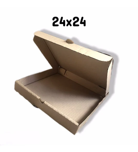 24x24x3.5 cm Ebatında 100 adet Üretim Fazlası Yazılı Karton Kutu - 2