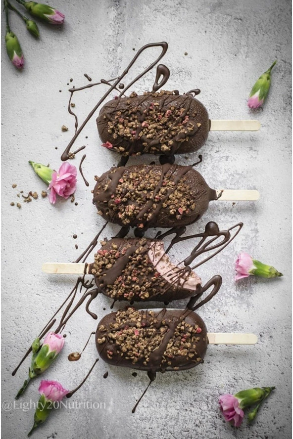 4 Lü Magnum Dondurma Kalıbı, Silikon Büyük Boy Beyaz Dondurma Kabı, Dondurmalık - ( Bpa Free ) - Resim 3