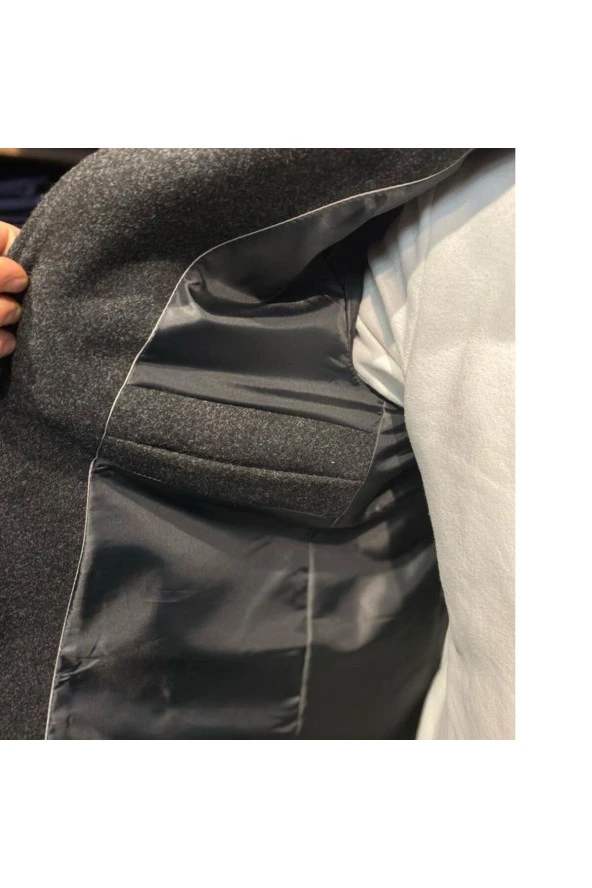 PREMİUM SVR KLASİK YAKA REGULAR KABAN ANTRASİT - 5