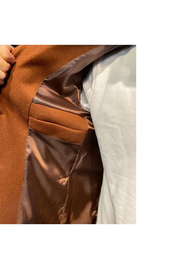 PREMİUM SVR SİVRİ YAKA SLİM KABAN KİREMİT - 6