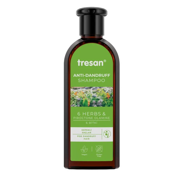 Tresan 6 Bitkili Kepek Şampuanı 300 ML Anti-Dandruff Shampoo