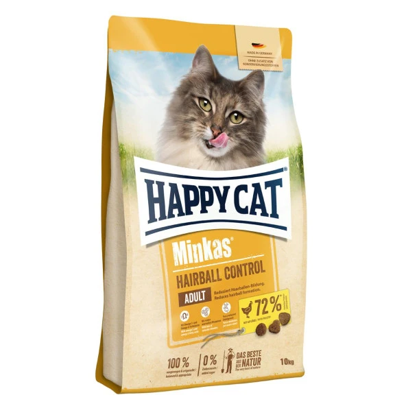 Happy Cat Minkas Hairball Control Tüy Yumağı Önleyici Yetişkin Kedi Maması 10kg