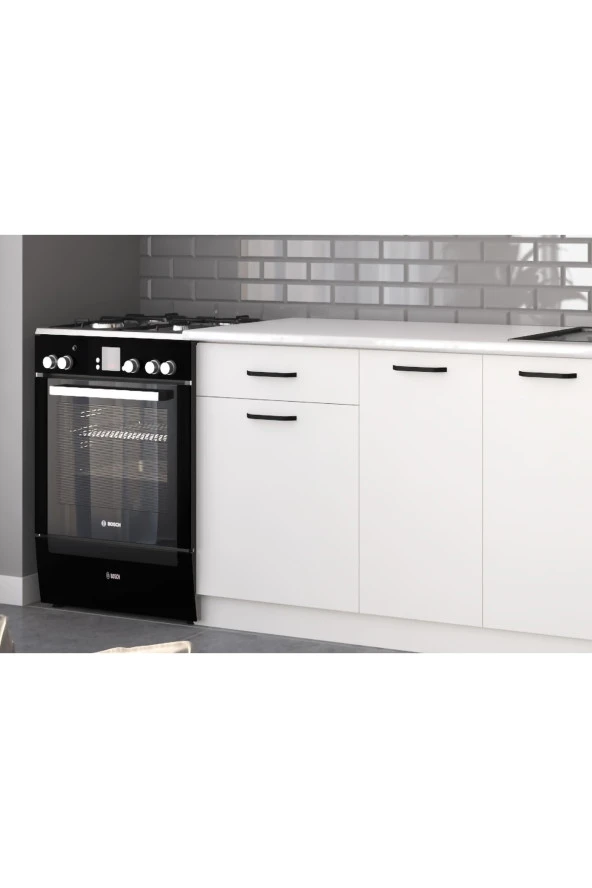 Visas Concept 60 cm Tek Çekmeceli Mutfak Alt Modülü Beyaz Üst Panel Dahil - Resim 3