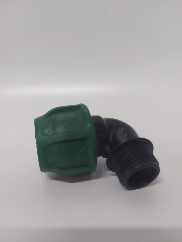 POELSAN 20*3/4" KAPLİN DIŞTAN DİŞLİ DİRSEK YEŞİL SERİ