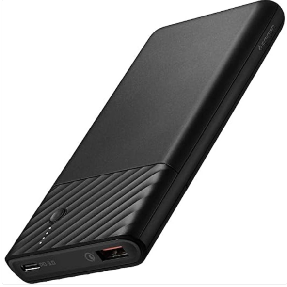 Spigen PocketBoost 10000 mAh 2 Portlu 36W PD 3.0 USB-C (18W) Giriş/Çıkış + Quick Charge 3.0 (18W)