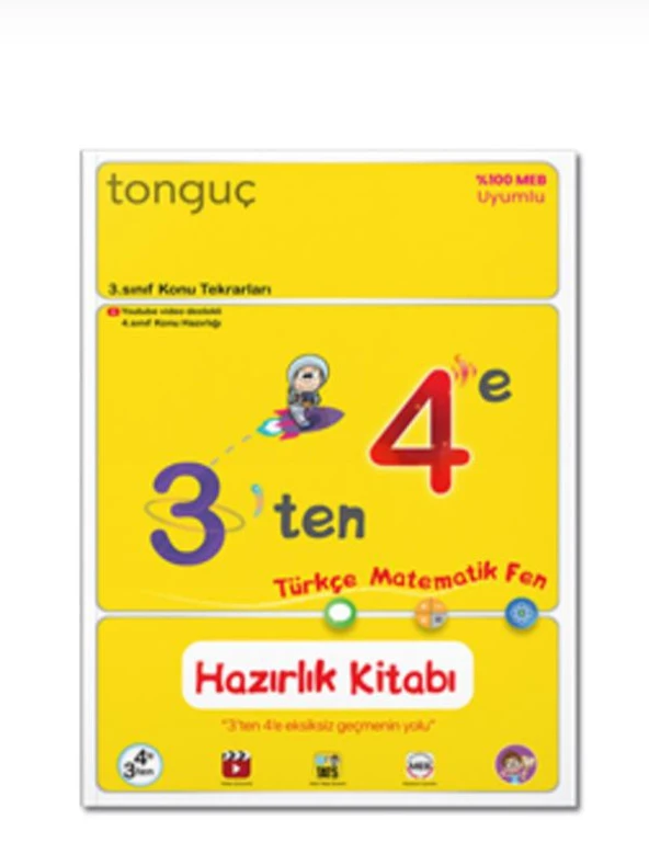 Tonguç Yayınları 3. Sınıf 3ten 4e Hazırlık Kitabı