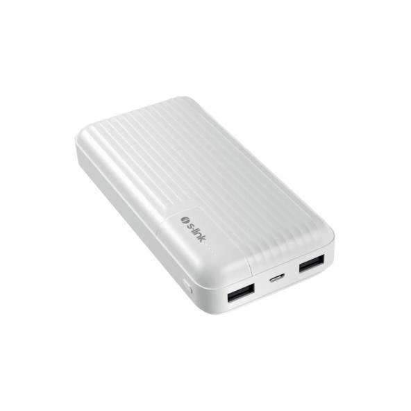 S-Link G201 20000mah 2-usb Çıkış + 1-micro Giriş Beyaz Taşınabilir Pil Şarj Cihazı Powerbank