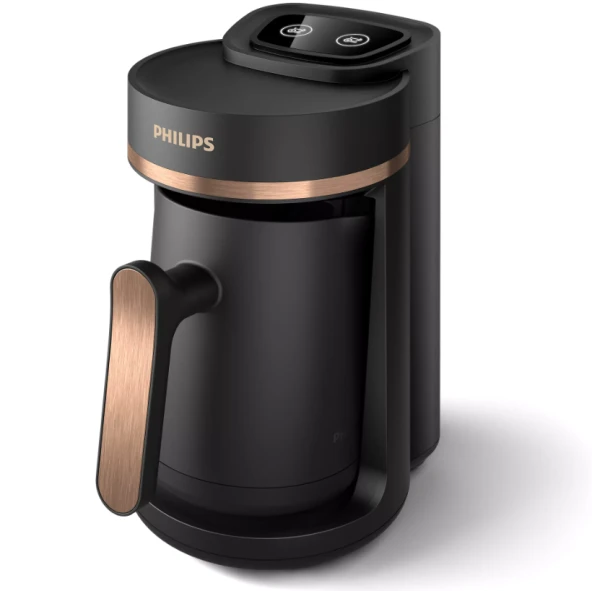 Philips Yeni 5000 Serisi Siyah/Bakır Türk Kahve Makinesi HDA150/60
