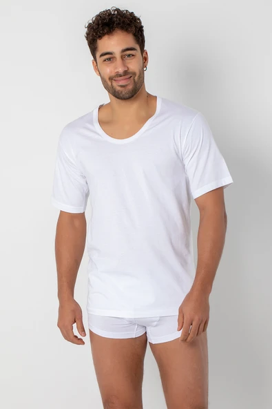 DoReMi Penye Erkek Bisiklet Yaka Kısa Kol Fanila ürün görseli 1