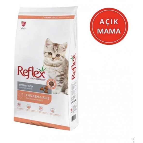 Reflex Kitten Tavuklu Yavru Kedi Maması 1 kg AÇIK