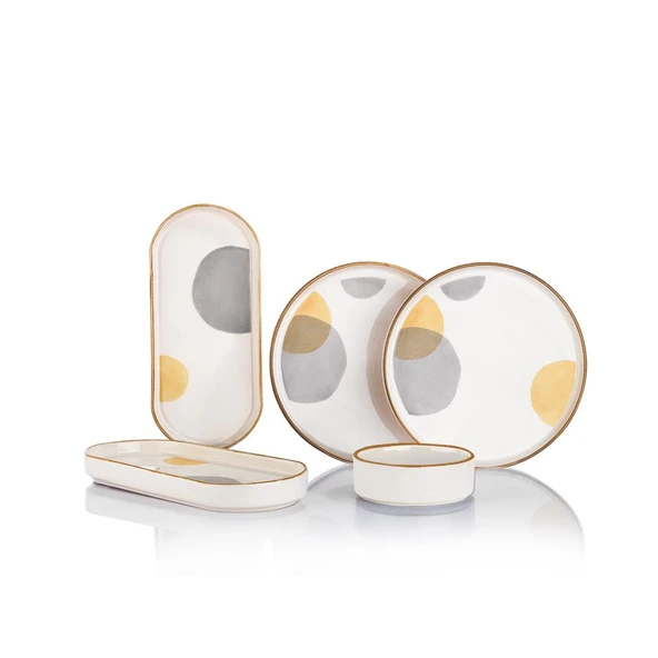 Schafer Sunny 4 Kişilik Kahvaltı Takımı 10 Parça-Gri - 3