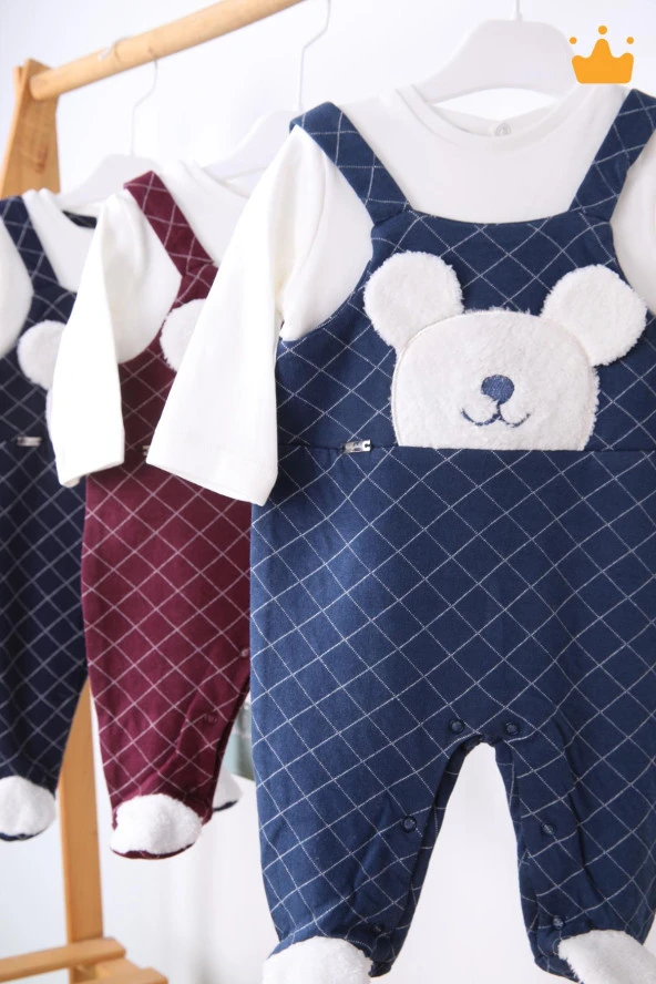 Babyhola %100 Pamuk Kız Erkek Bebek Tulum 13500 - 5