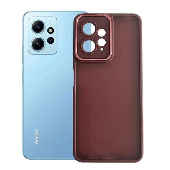 Xiaomi Redmi Note 12 Kılıf Freya Lazer Lens Kamera Çerçeveli Silikon Kapak - 5