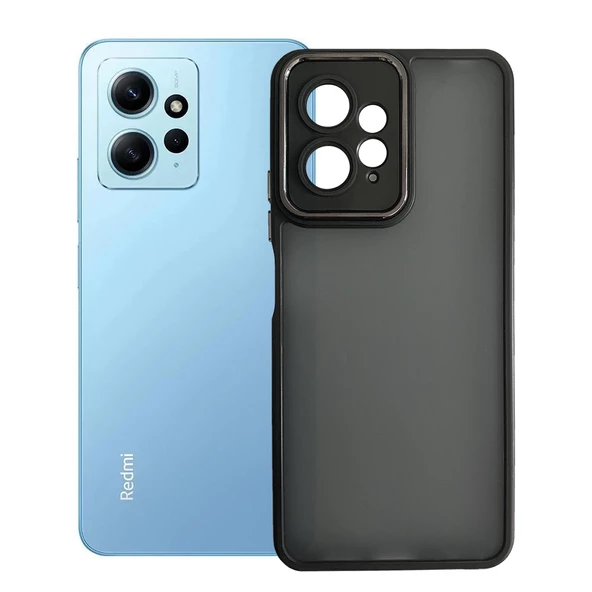 Xiaomi Redmi Note 12 Kılıf Freya Lazer Lens Kamera Çerçeveli Silikon Kapak - 2