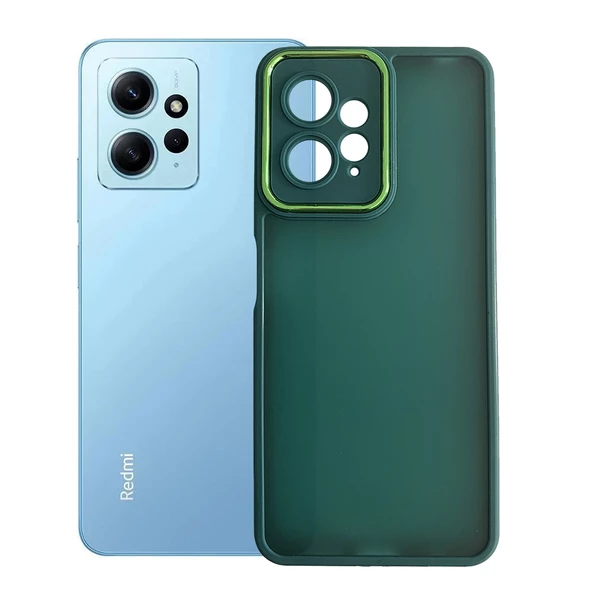 Xiaomi Redmi Note 12 Kılıf Freya Lazer Lens Kamera Çerçeveli Silikon Kapak - 11
