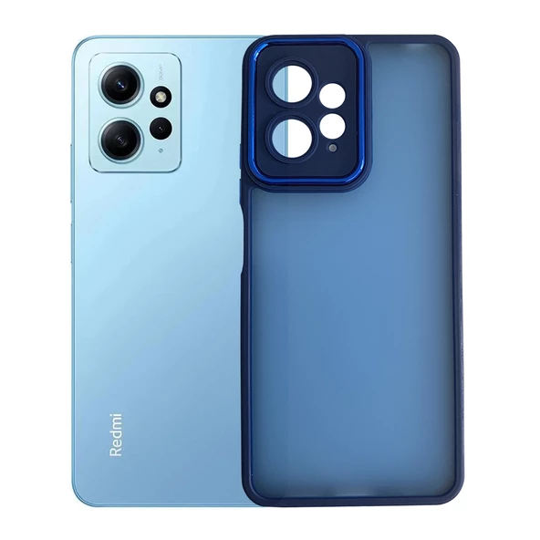 Xiaomi Redmi Note 12 Kılıf Freya Lazer Lens Kamera Çerçeveli Silikon Kapak - 8