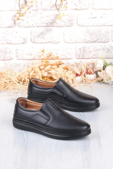 Mehmet Mete 42740 Siyah Yumuşak Esnek Hakiki Deri Erkek Ayakkabı ürün görseli