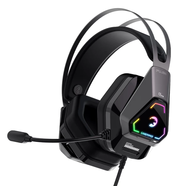 Gamepower Fujin Pro Siyah 7.1 Surround Hi-Fi RGB Gaming Kulaklık (Memory Foam) Oyuncu Kulaklığı - 3