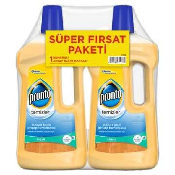 Pronto Ahşap Temizleyici Süper Fırsat Paketi 750 ml + 750 ml 2 ADET ürün görseli