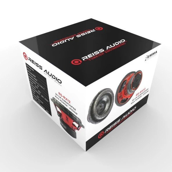 Reiss Audio Rx-12 600 Rms 1200 W Spl Subwoofer RS-RX12 - 4