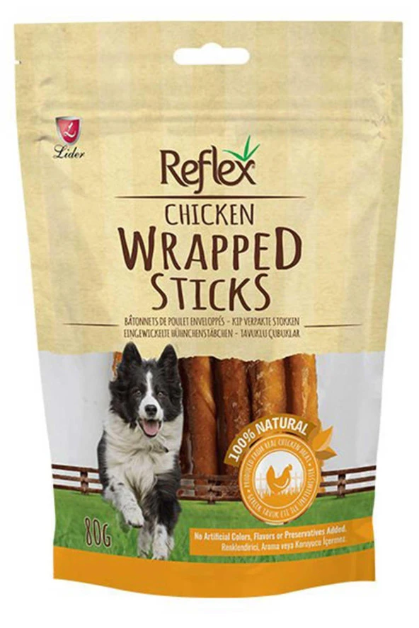 Reflex Wrapped Sticks Ördekli Köpek Ödül Çubukları 80gr