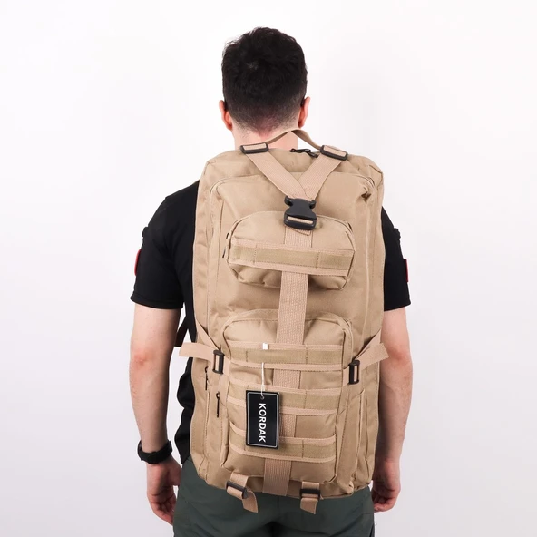 65lt Bej Outdoor Sırt Çantası ürün görseli 1